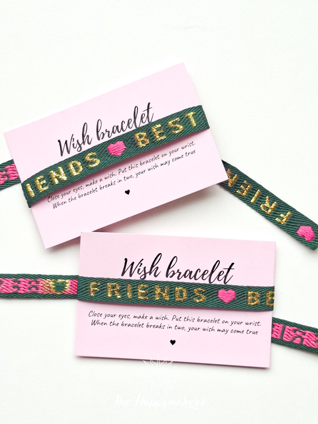 Friend Ribbons Wish Bracelet Ribbon, Best Friends, Friendship Bracelet - Etsy