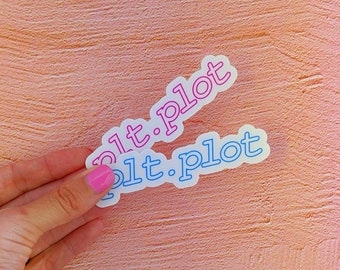 Adesivo: plt.plot - adesivo azul transparente, vinil cortado, adesivo de programação matplotlib python