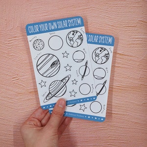 Color your own Sticker Sheet! The Solar System Planets