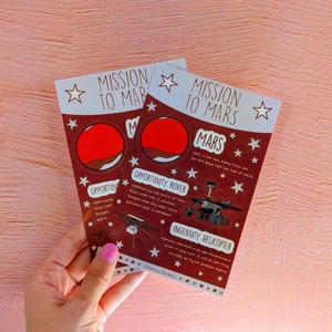 Stickerblad: NASA-missies naar Mars! kiss cut vinyl stickers, ruimtevaart, Marsrover