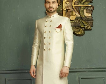 Gebroken witte kleur Indiase designer Indowestern met broek