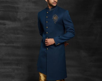 Ontwerper indowestern voor bruiloft Bruiloft Indowestern Sherwani For Men Mens bruiloft indowestern sherwani, INDOWESTERN VOOR MANNEN, mens indowestern