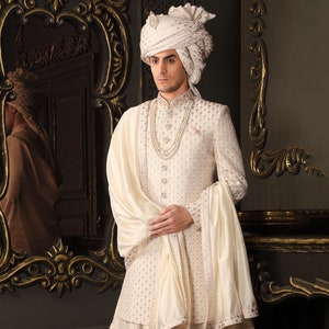 KAMARBANH FOR SHERWANI witte kamarband sherwani tailleband rosegoud sherwani kamarband bruidegom sherwaniriem Etsy Nederland