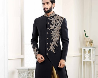 indo western wedding outfit for groom