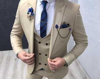 メンズ ホワイト 3ピーススーツ 結婚式 新郎衣装 - Etsy 日本