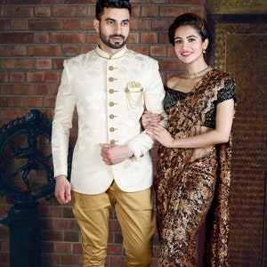 Designer jodhpuri suit,jodhpuri suit for wedding,Cream Colour Jodhpuri Suit