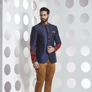 Designer Jodhpuri Suit,jodhpuri Suit for Wedding,blue Colour Jodhpuri ...