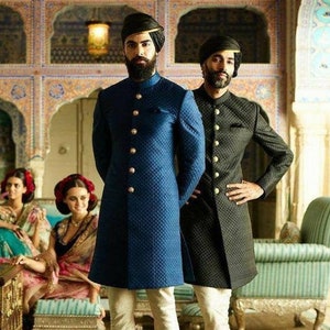 Sabyasachi Inspired Indian wedding dress that you will want for the most valuable day of his life sherwani for groom,Quilted Styled Sherwani