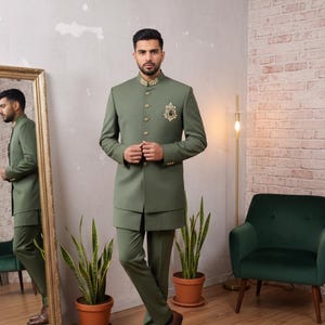 men’s Indian Wedding Jodhpuri Suit,jodhpuri suit,jodhpuri for men,wedding suit,bandhgala suit,Jodhpuri,Men&#39;s Bandhgala Coat