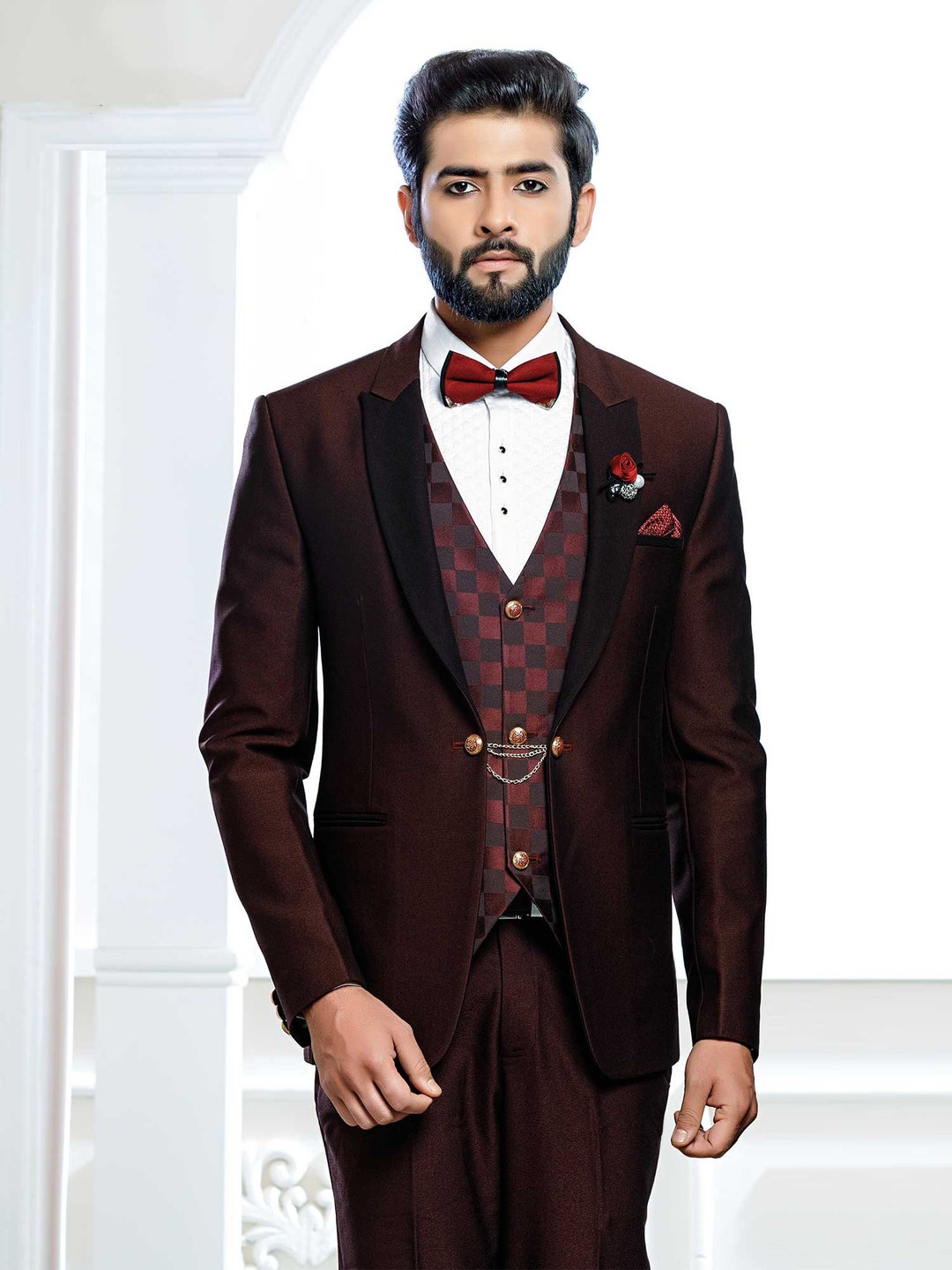 Buy Maroon Suit Sets for Men by RAYMOND SMU Online | Ajio.com
