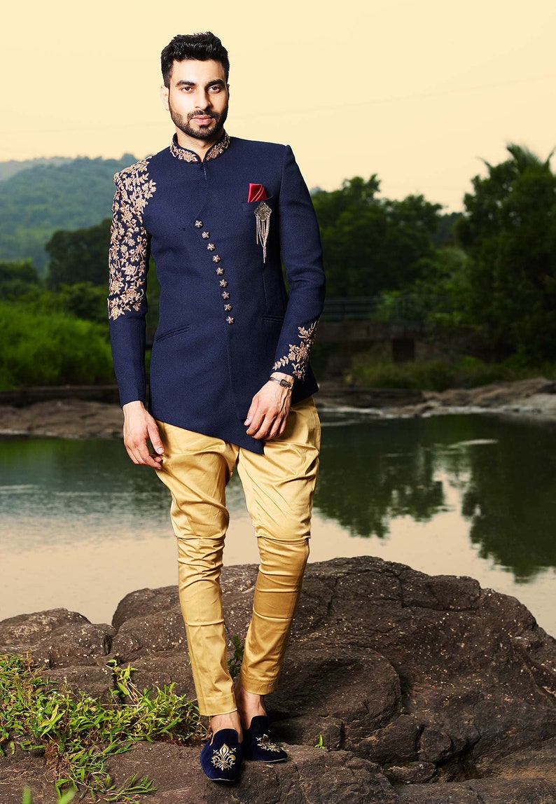 Designer Jodhpuri Suitjodhpuri Suit for Weddingmens Wedding - Etsy