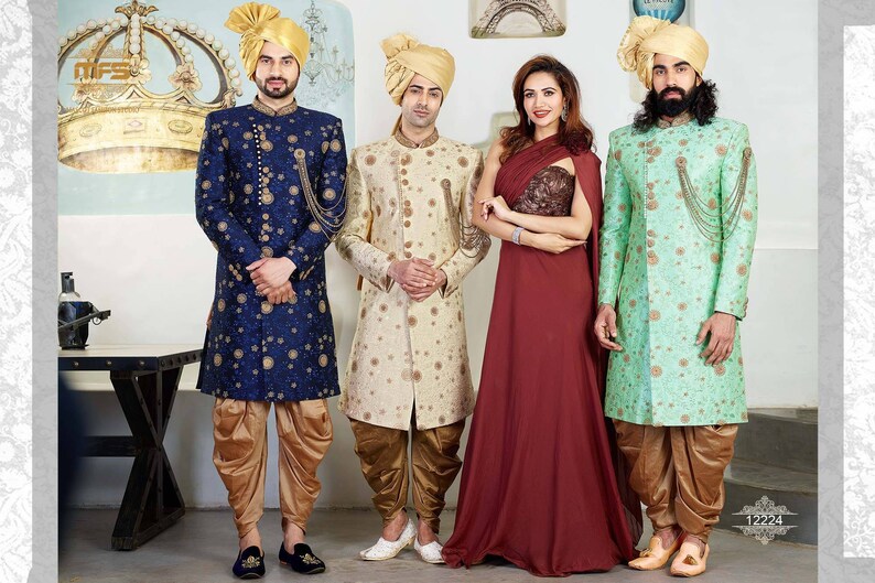 Custom Made Indian Wedding Sherwani