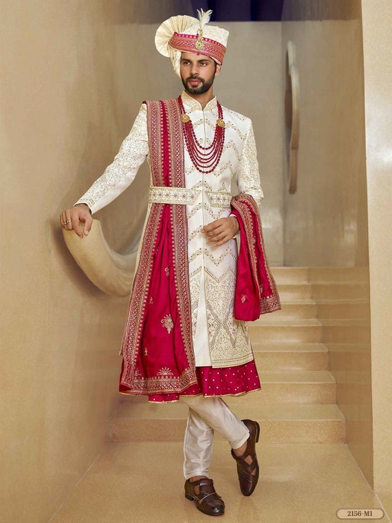 india Sherwani de boda para hombre sherwani de - Etsy