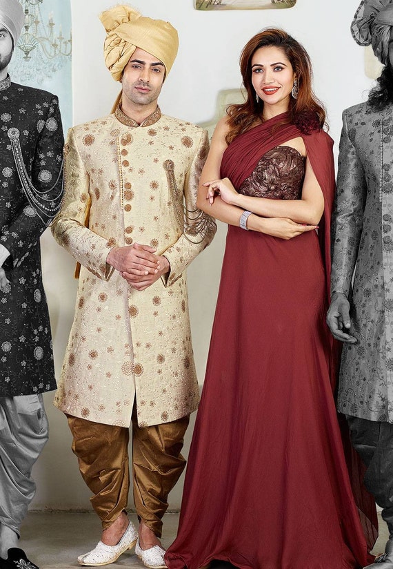 Custom Made Indian Wedding Sherwani Etsy