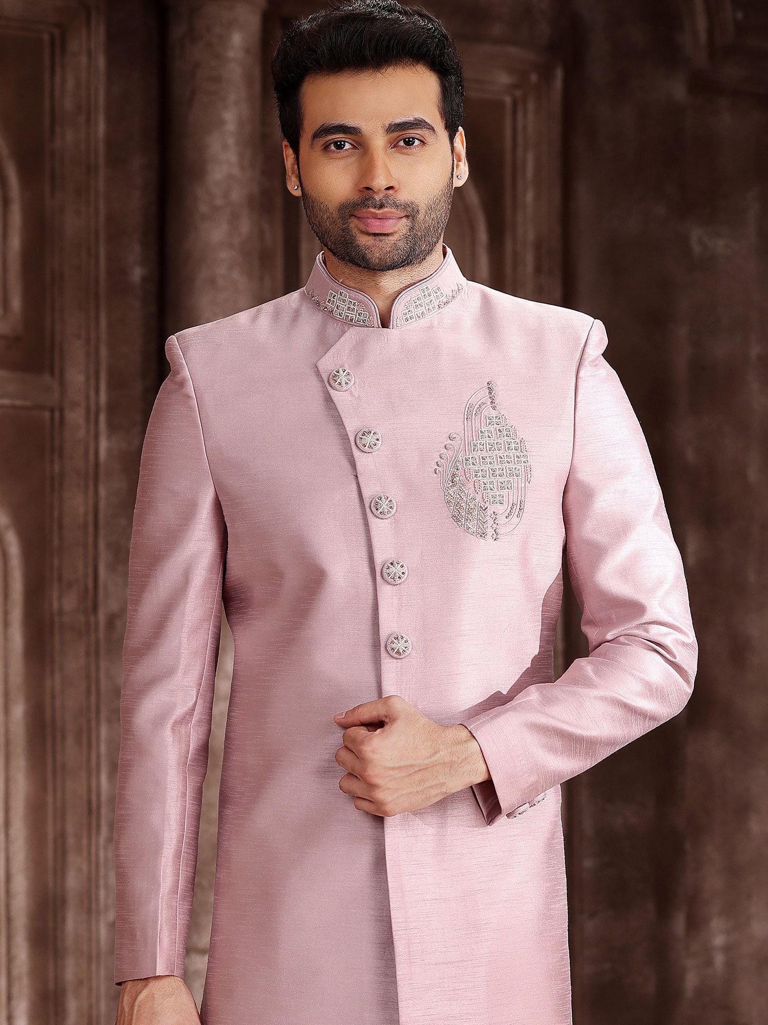 Pink Hand Embroidered Indo Western for Men,Indowestern for men,men wedding dress,groom dress for wedding,sherwani men wedding,indowestern Pink Hand Embroidered Indo Western for Men,Indowestern for men,men wedding dress,groom dress for wedding,sherwani men wedding,indowestern
