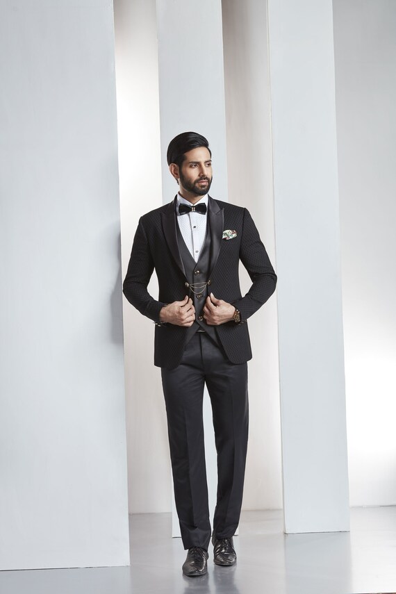 designer tuxedo dress