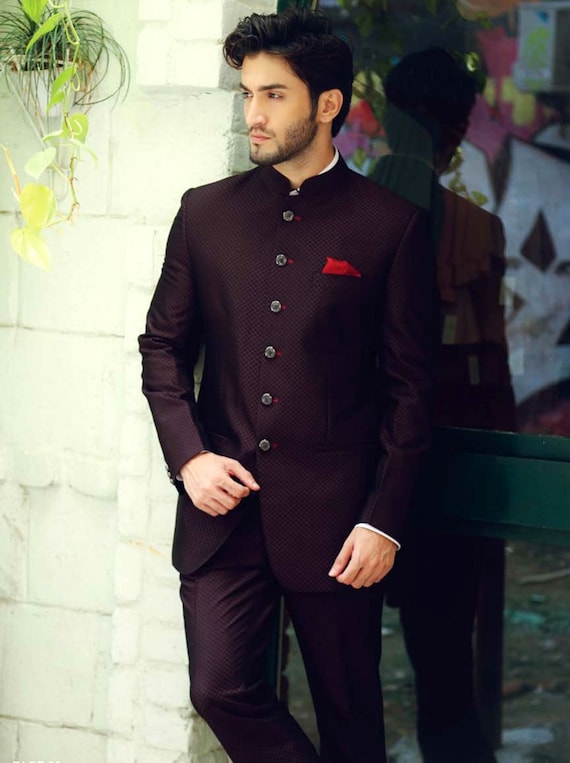 cream colour jodhpuri suit