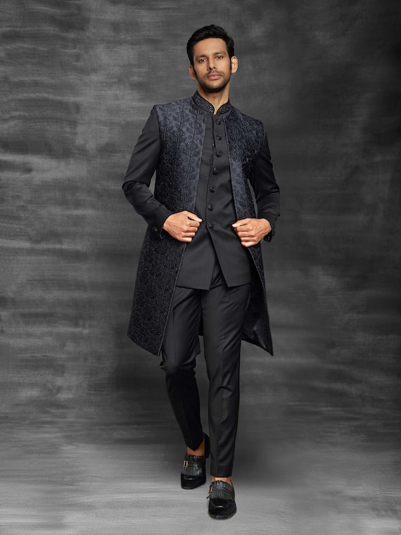 Men's Formal Shirt Blend Cotton Regular Fit Black – Jalandhar Style