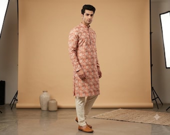 Kurta Pyjama für Männer, Kurta Pyjama, Eid Kurtakurta Pyjama für Diwali, indisches Hochzeitskleid, indische ethnische Kleidung