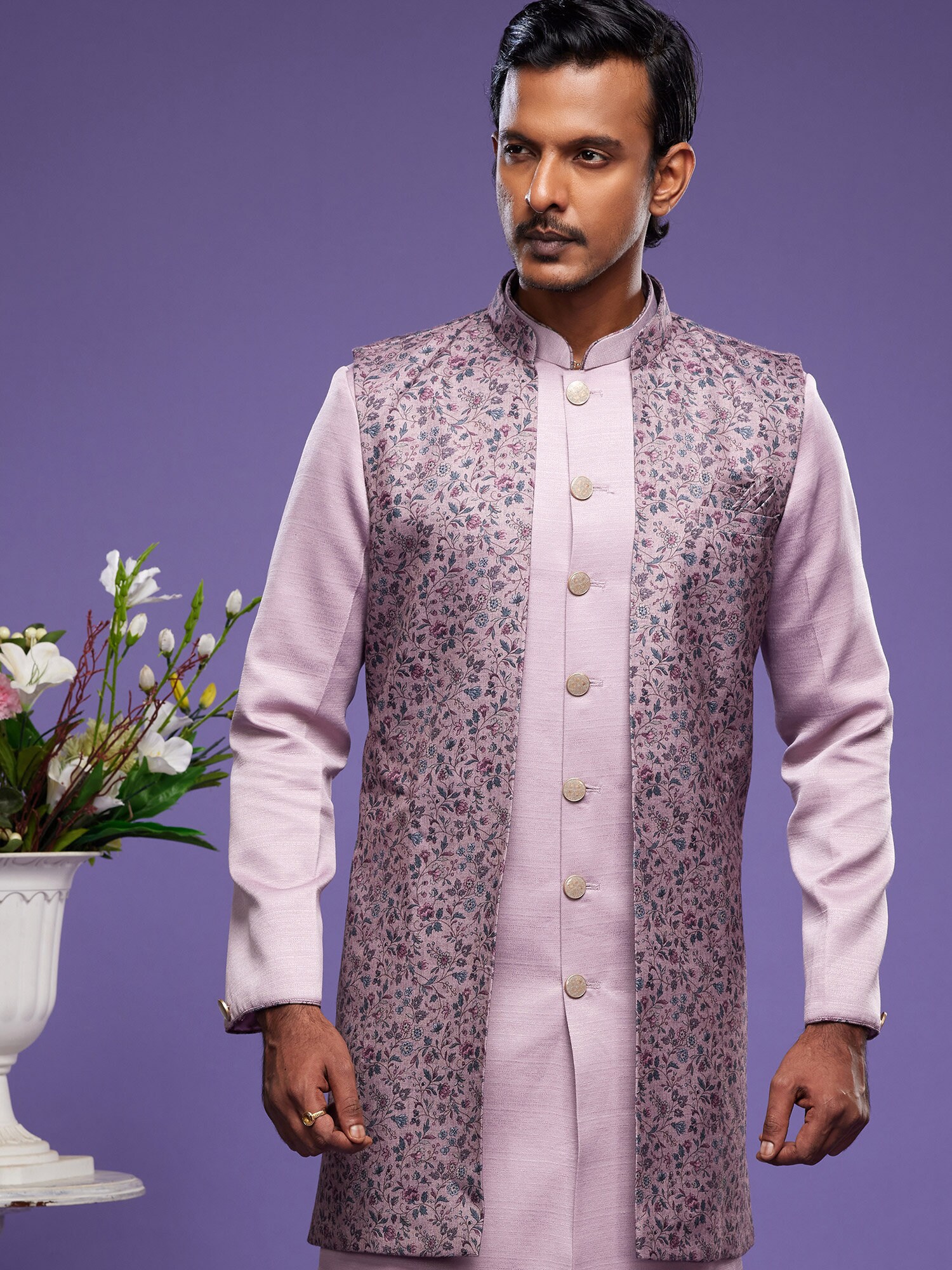 Silk Kurta Pajama With Nehru Jacket Nehru Jacket With Kurta