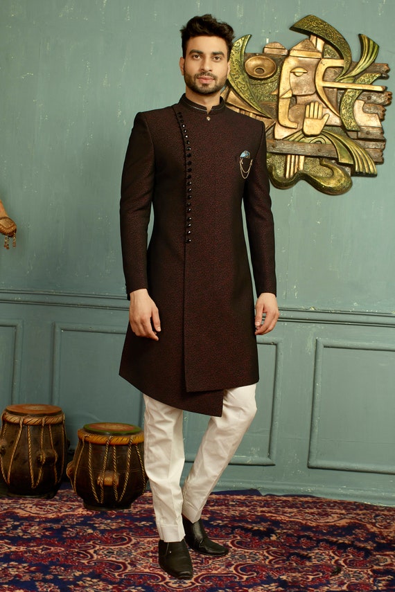 groom indo western dress