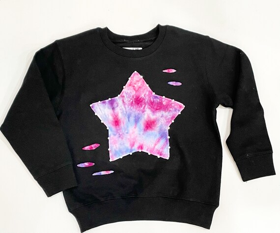 distressed tie dye sweatshirt
