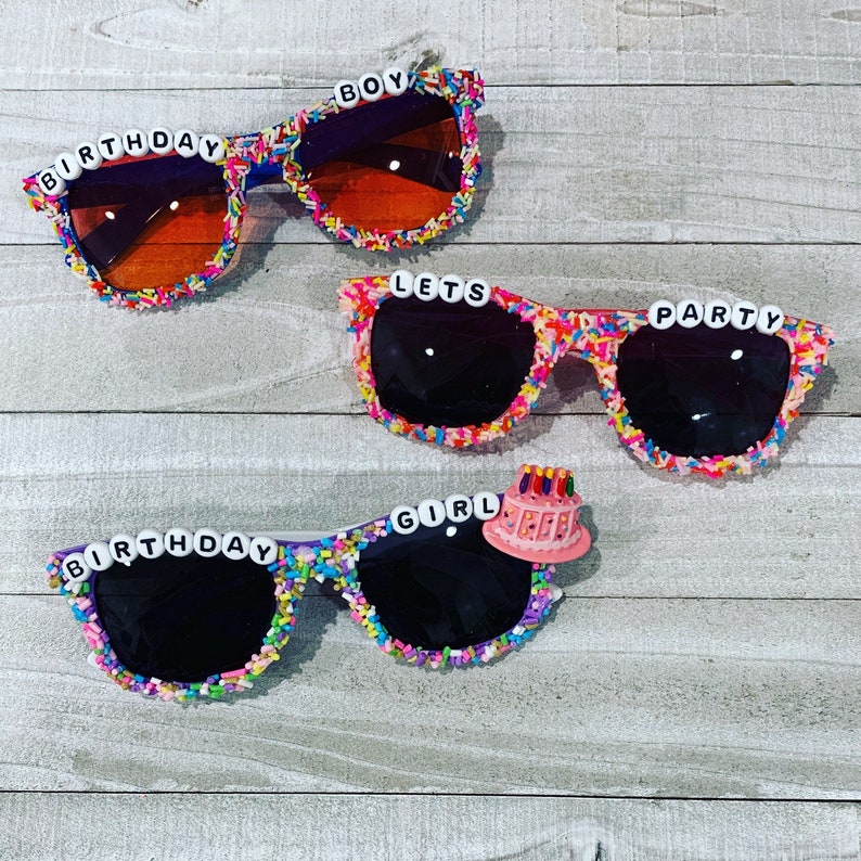 Sprinkle Sunglasses Birthday Sunglasses First Birthday Etsy