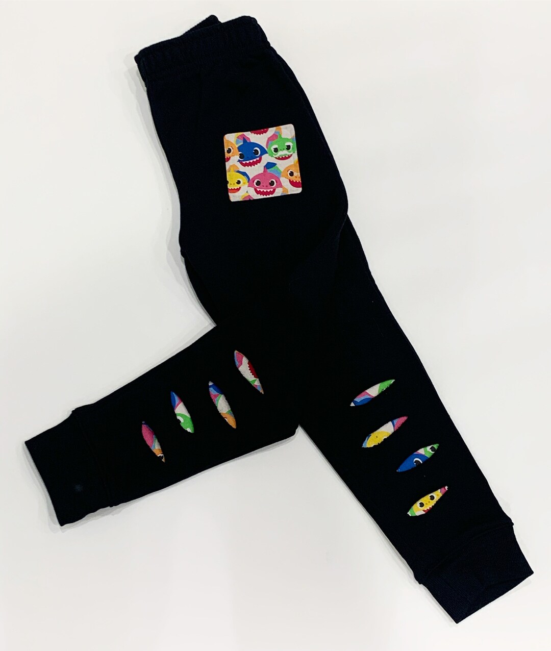 Baby Shark Joggers Baby Shark Pants Distressed Joggers Baby Etsy