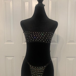 Rhinestone bandeau set