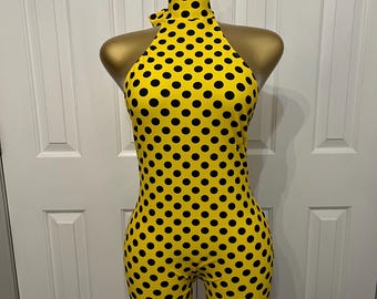 Yellow Poke Me Romper