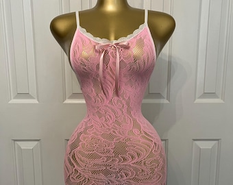 Pink Laced Dress