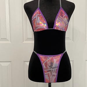 Pink money print set