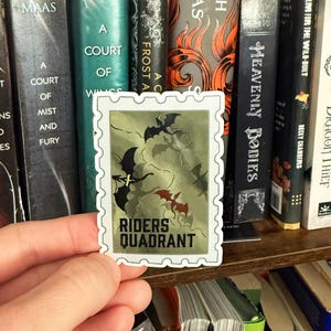 Reiters Quadrant - Stempel Stickers Vierter Flügel, Andarna, Tairn, Xaden, Drachen, Sticker, Basgiath