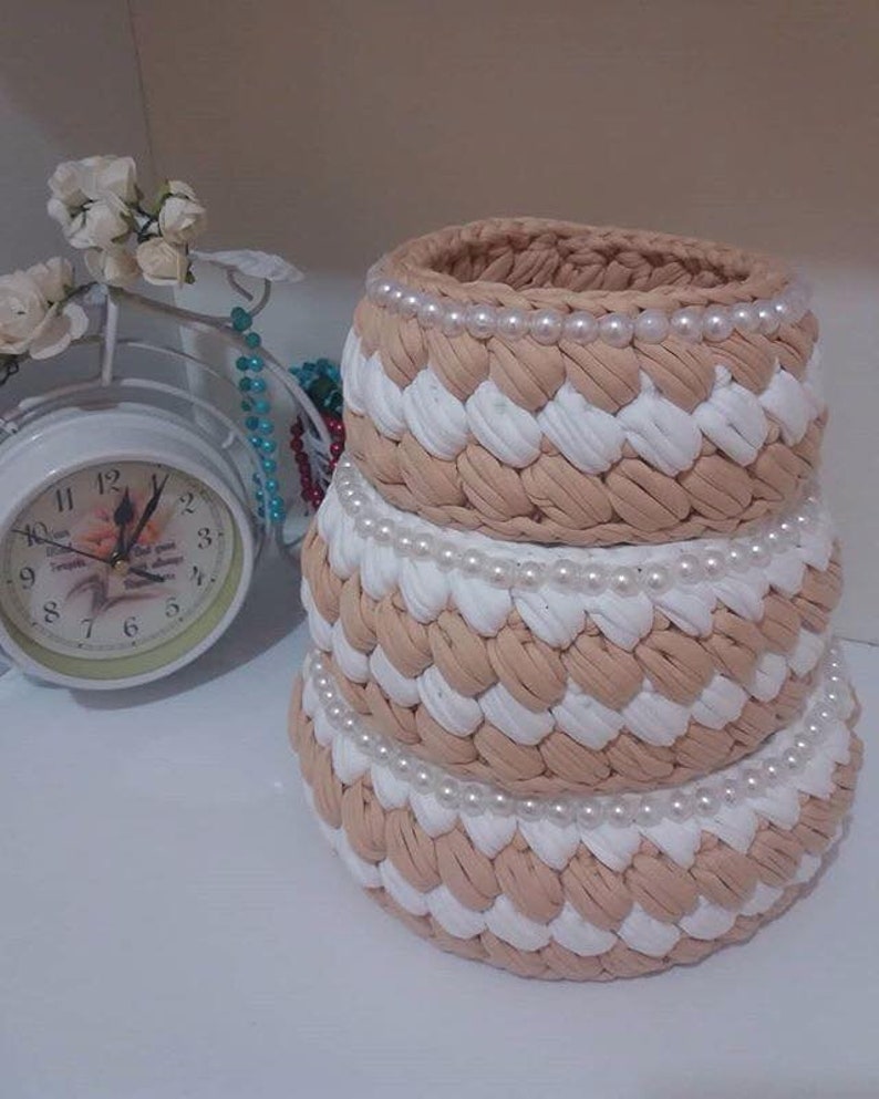 SET of 3 Wooden Bottoms for Crochet Basket Wooden Crochet Etsy