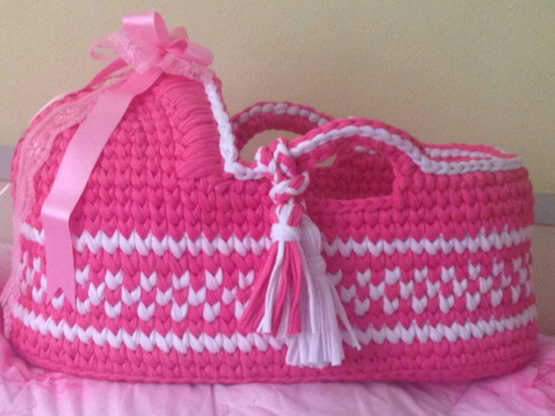 PDF Crochet Pattern Moses Basket Moses Basket Cradle Tutorial Etsy UK