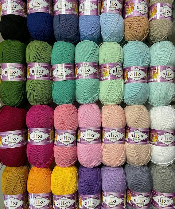 Alize YARN Cotton Gold Baby Yarn, Baby Blanket Yarns, Cotton Yarn, Knitting  Yarns, Crochet Cotton Yarns, DIY Crochet Yarns -  Canada