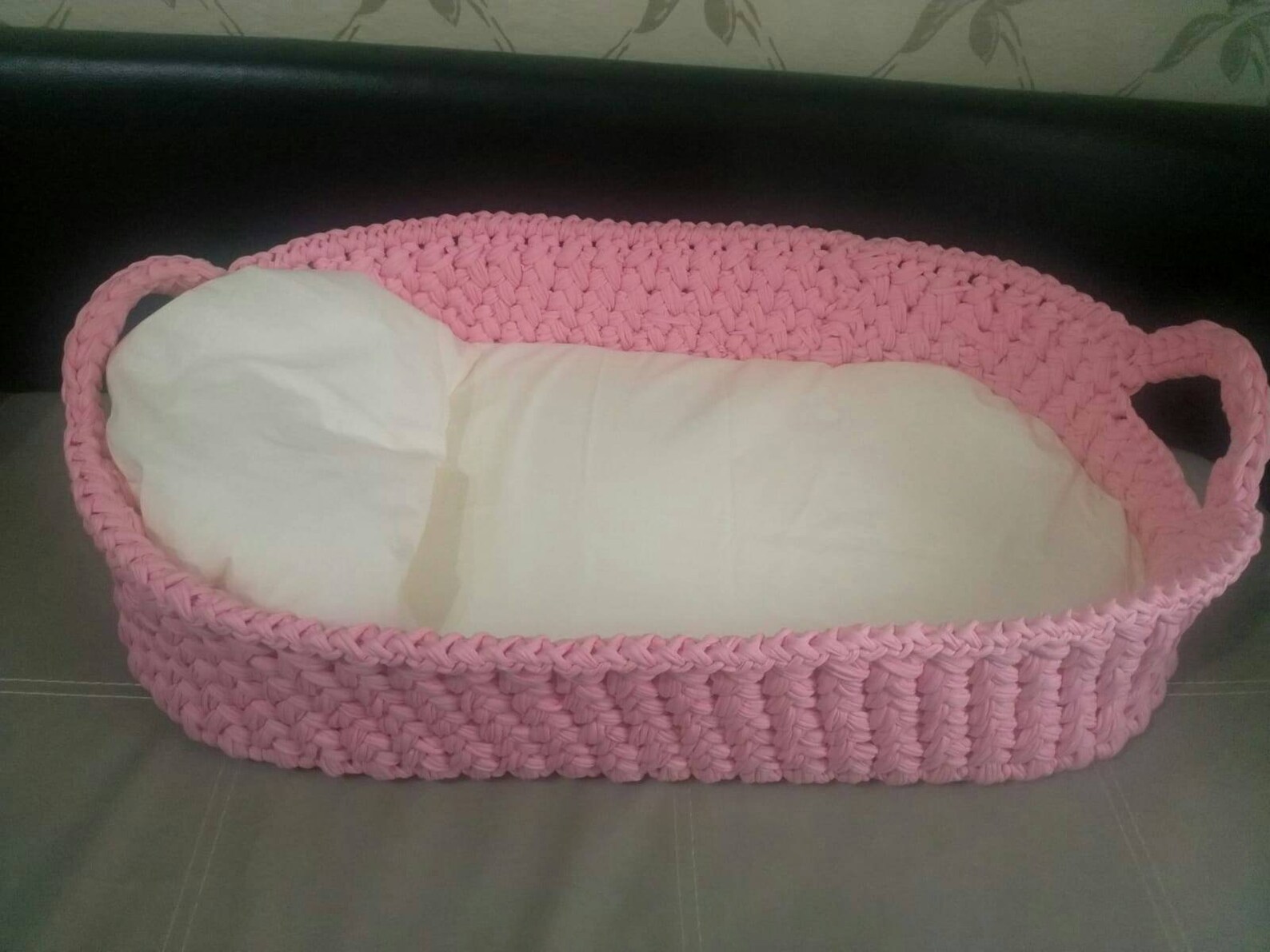 Moses basket DIY wooden Bottom Wooden base for tshirt yarn Etsy