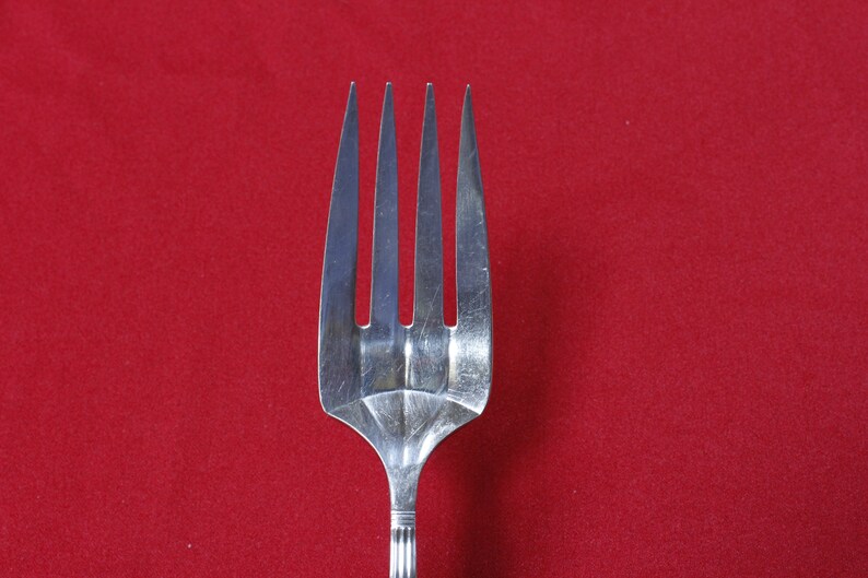 Oneida Community Silver Plate Meat Fork Coronation Etsy