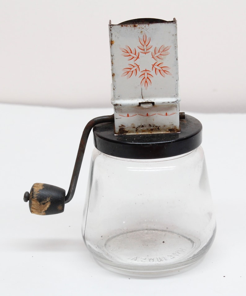 Vintage Androck Nut Grinder/ Glass Jar Nut Chopper With a Etsy