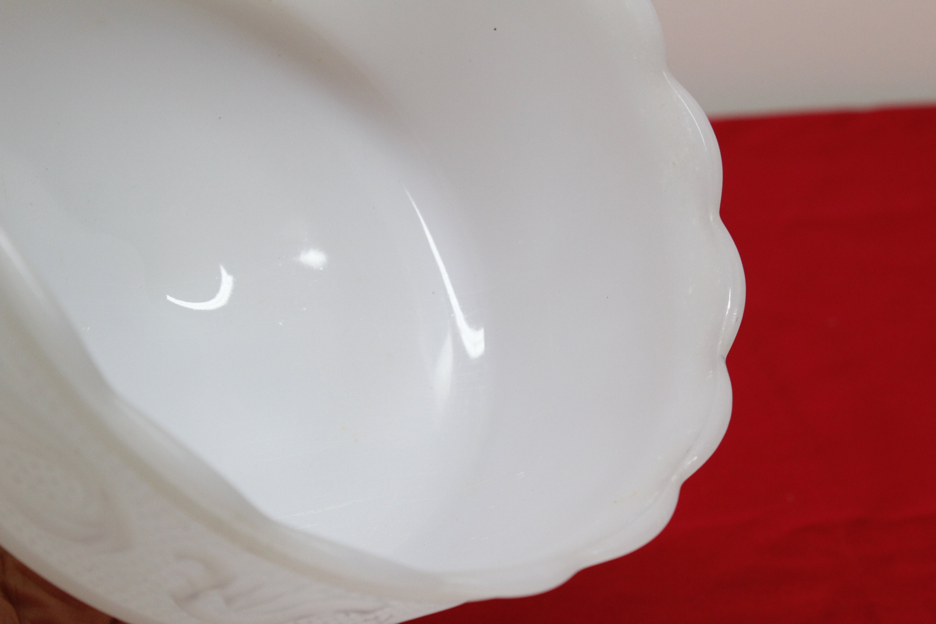 Vintage Milk Glass Pedestal Candy Dish Decorative Glass Bowl Etsy