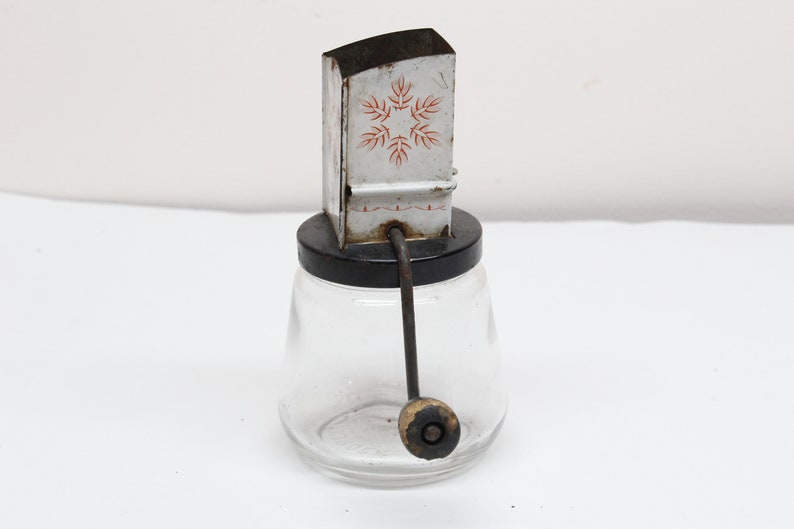 Vintage Androck Nut Grinder/ Glass Jar Nut Chopper With a Etsy