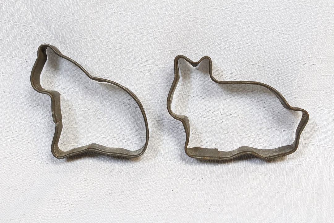 Vintage Davis Baking Powder Cookie Cutters Set of 2 Animal Etsy New