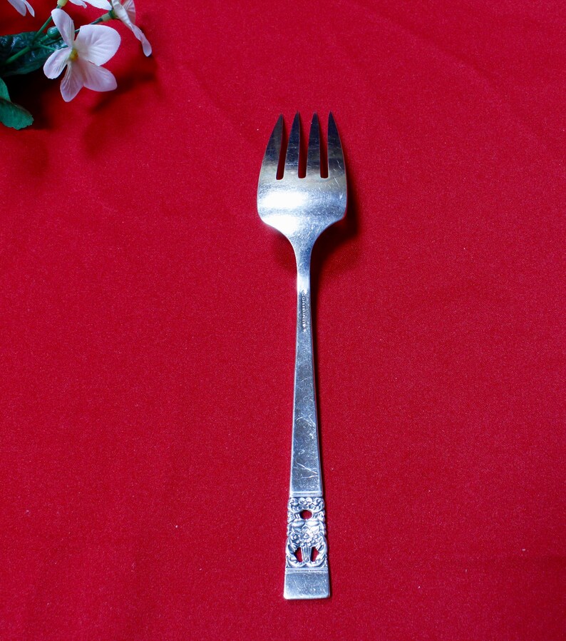 Oneida Community Silver Plate Meat Fork Coronation Etsy