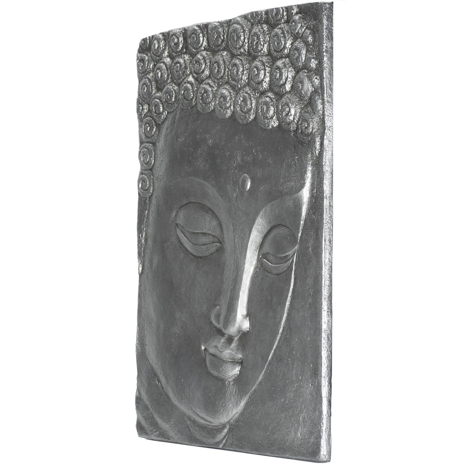 A Silver Buddha Plate Wall Décor MS11109 Etsy