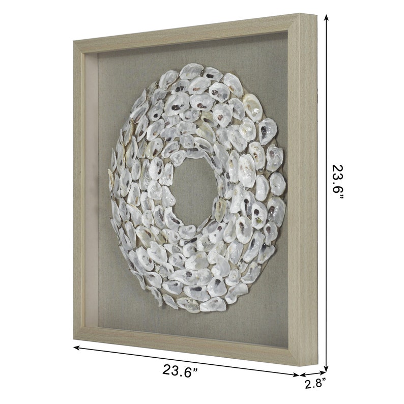Yudeco Oyster Shell Rings Shadow Box Wall Décor (MS30149C) - Etsy