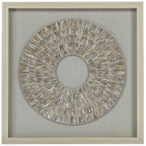 Pearl Oyster Shell Shadow Box Wall Décor (MS55745B)