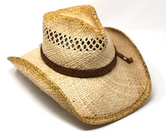 Shady Brady Handmade Woven Straw Sun Hat Leather Band Small Rosa - Shady Brady Hat - Etsy main image 4