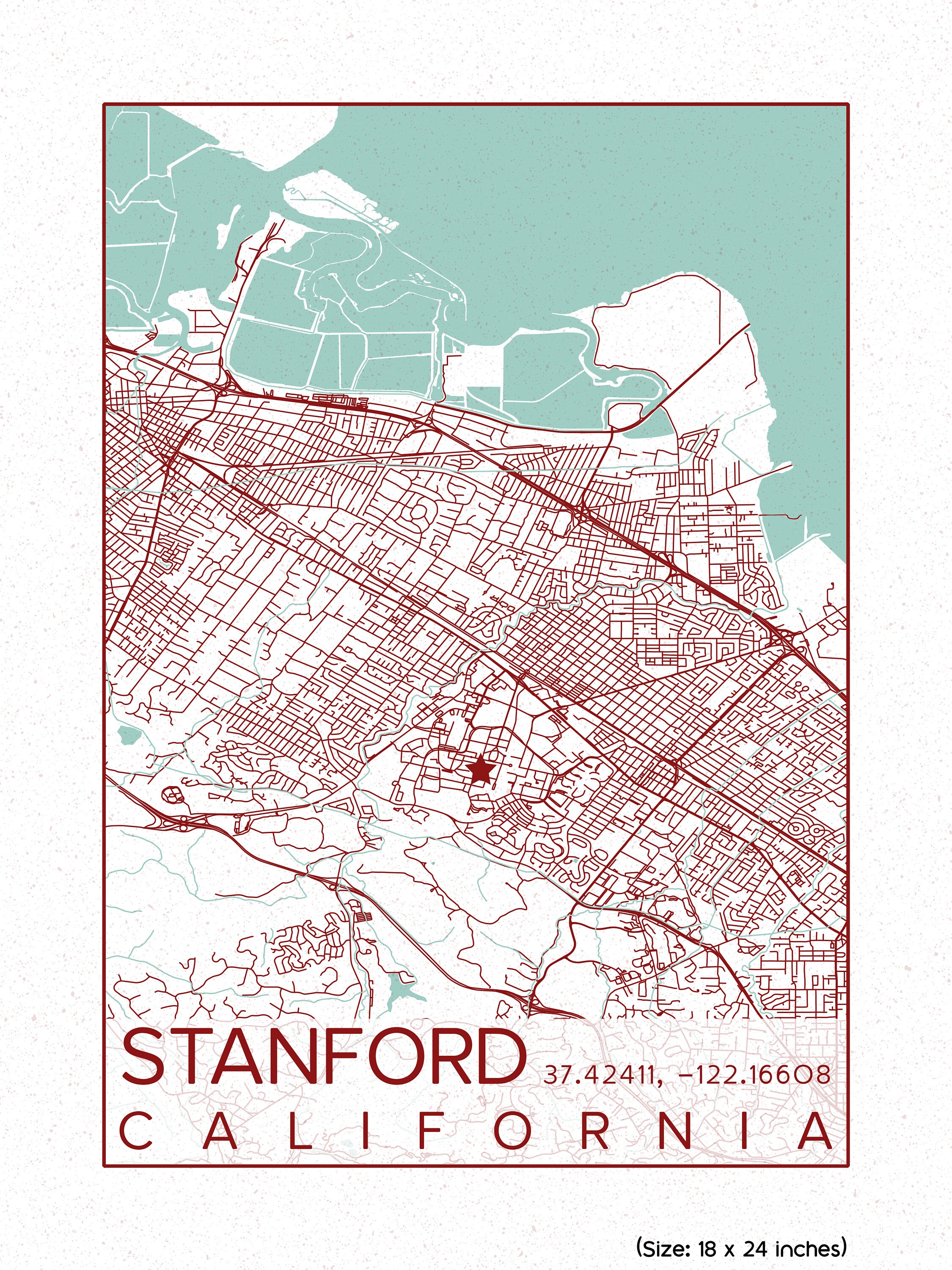 City map Stanford University PDF