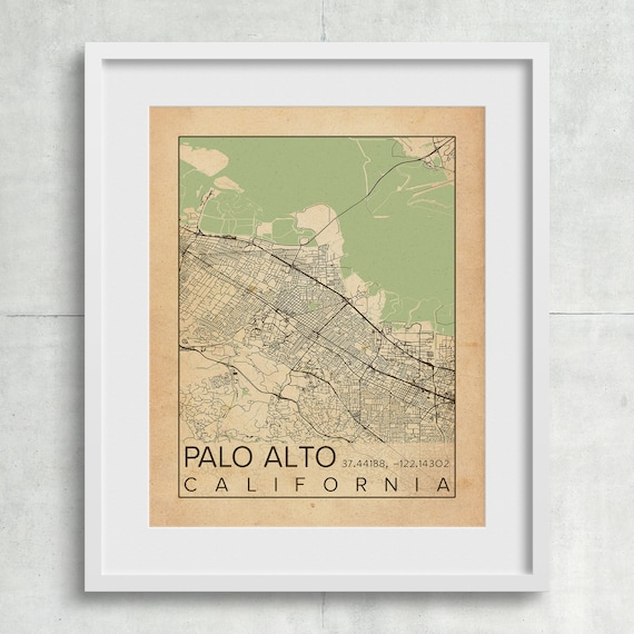 SILICON VALLEY MAP Poster Wall Art Home Photo Print 24x36 inches 1