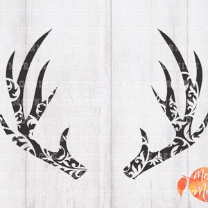 Antler SVG, Buck SVG, Hunting SVG, Hunting Girl, Hunting Gift, Girly Hunt, Antler Gift, Hunt, Cricut, Svg Files for Cricut, Decal, Sticker